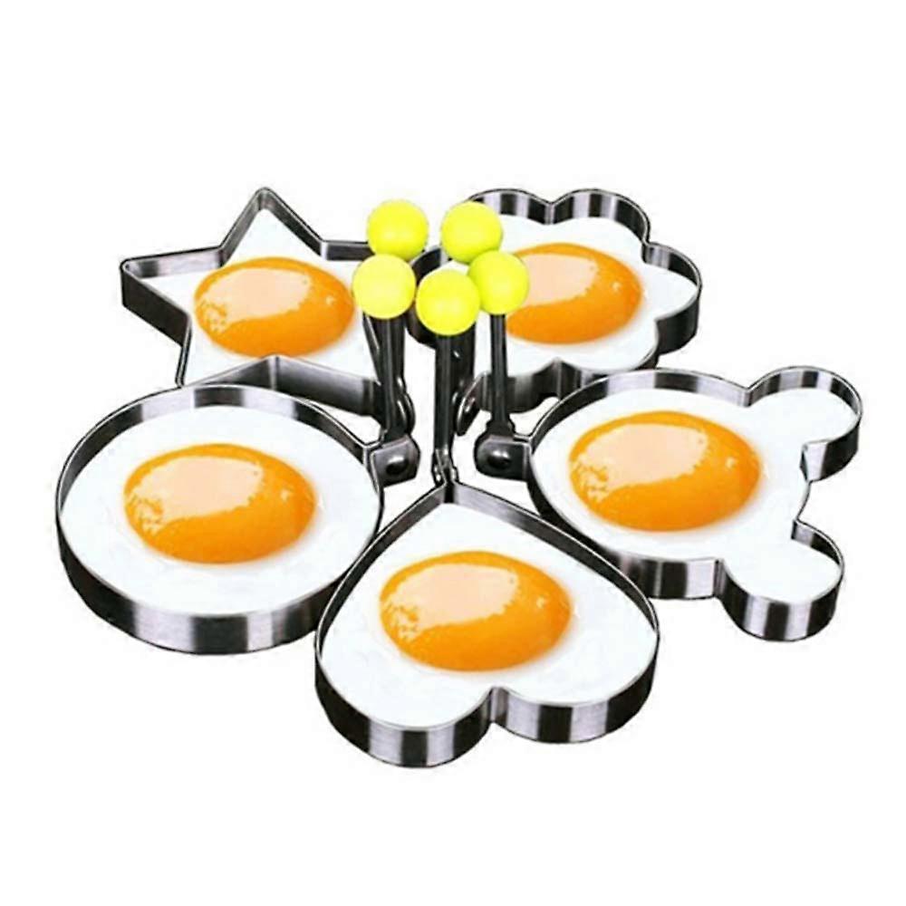 Acero inoxidable BBQ Fried Egg Shaper Pancake Mould Mold Kitchen Cooking Tools