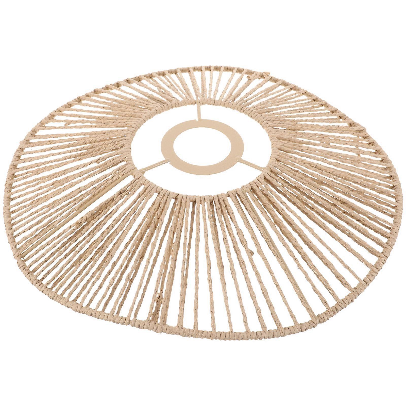 Small Lampshade E27 Socket Ceiling Lamp Lampshade Simulated Rattan Lamp Shade