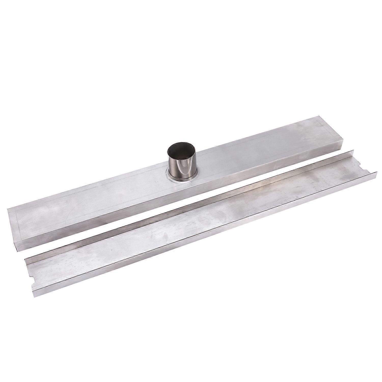 Linear Channel Floor Drain Gate Stainless Steel Deodorization Type Shower Bathroom Drain Cover Invisible Large Displacement Floor Drain 50Cm