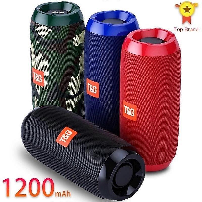 Bluetooth Speaker 20w Wireless Bass Column Waterproof Outdoor USB Speakers Support AUX TF Subwoofer Loudspeaker TG117 Audio Components