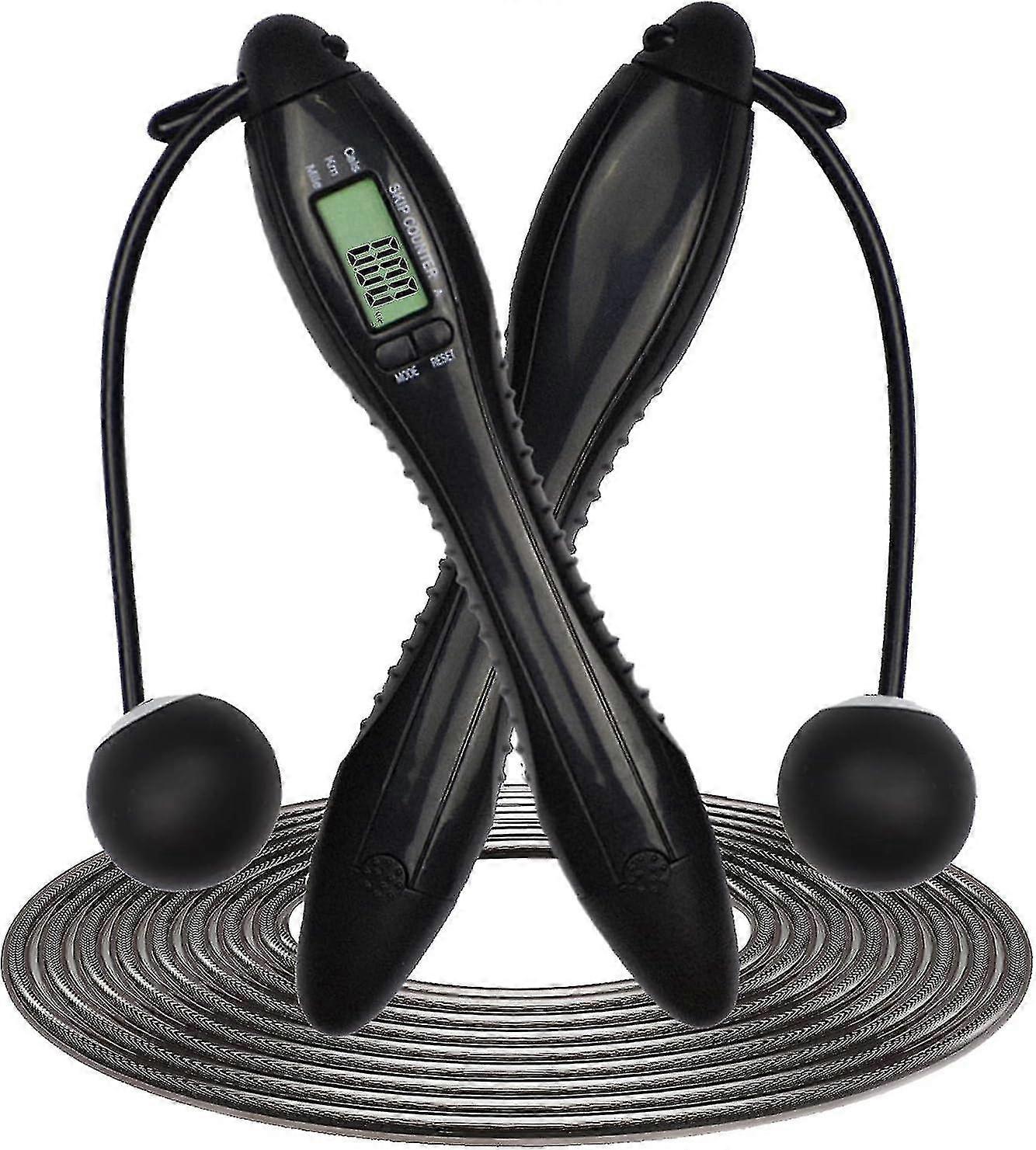 Cordless Speed Jump Rope with Digital Odometer and Count Tracker