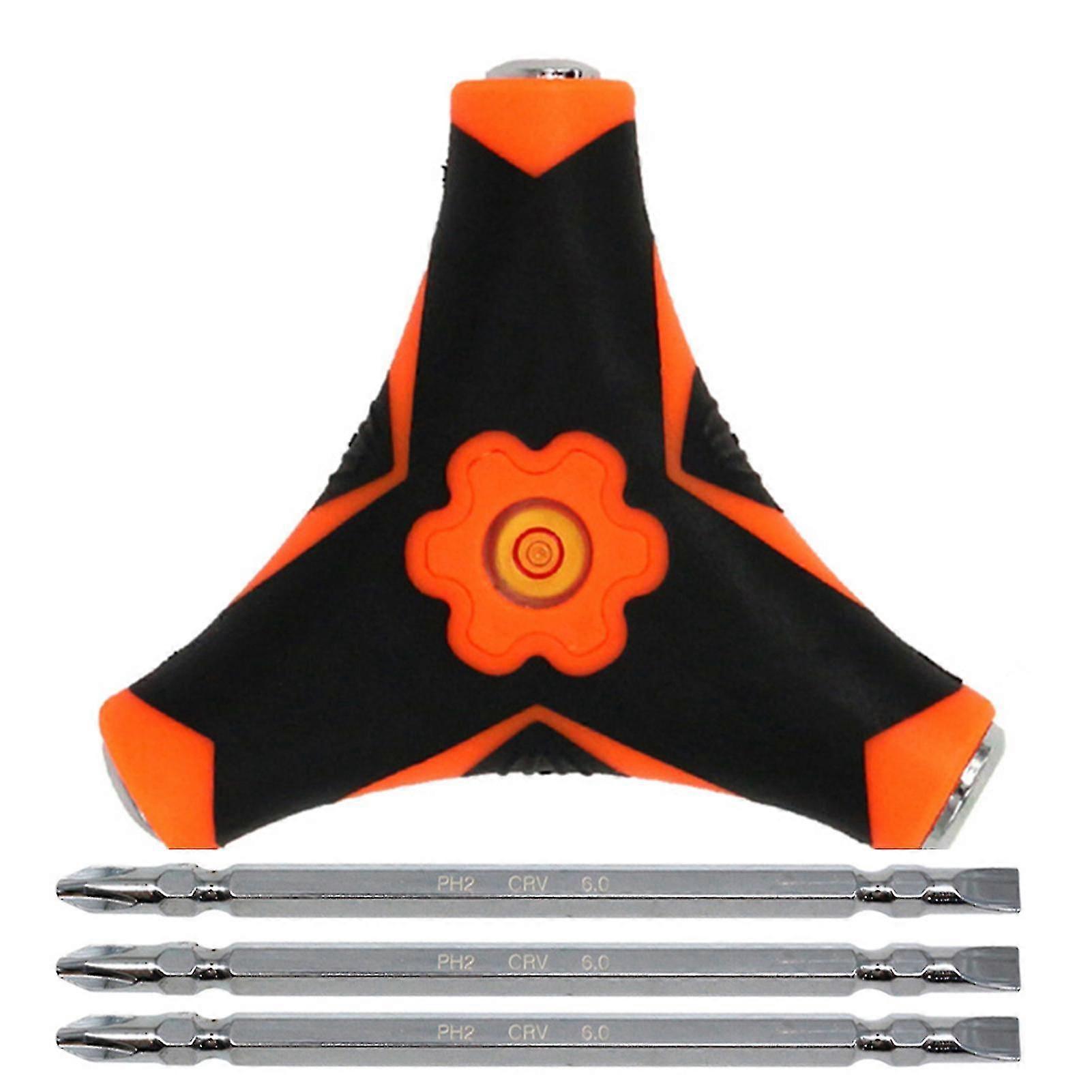 6-in-1 Level Triangular Screwdriver Set Socket U/y-type Double Driver Head