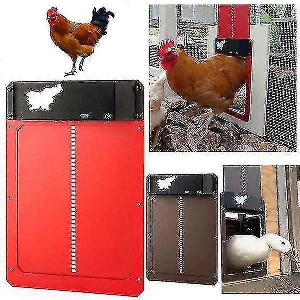 2022new自動鶏小屋のドアフルアルミドアライト感知チキンコープドアコープドアマルチモード自動チキンドア -