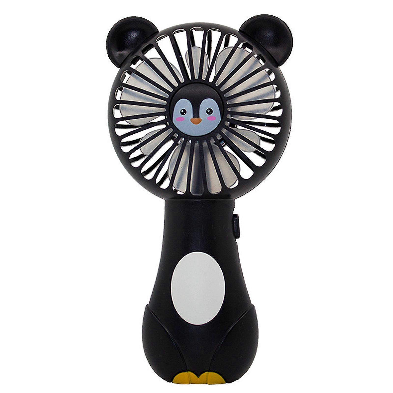 Wentylator ręczny Mini wentylatory chłodzące Mały wentylator zasilany baterią AA z uroczymi uszami