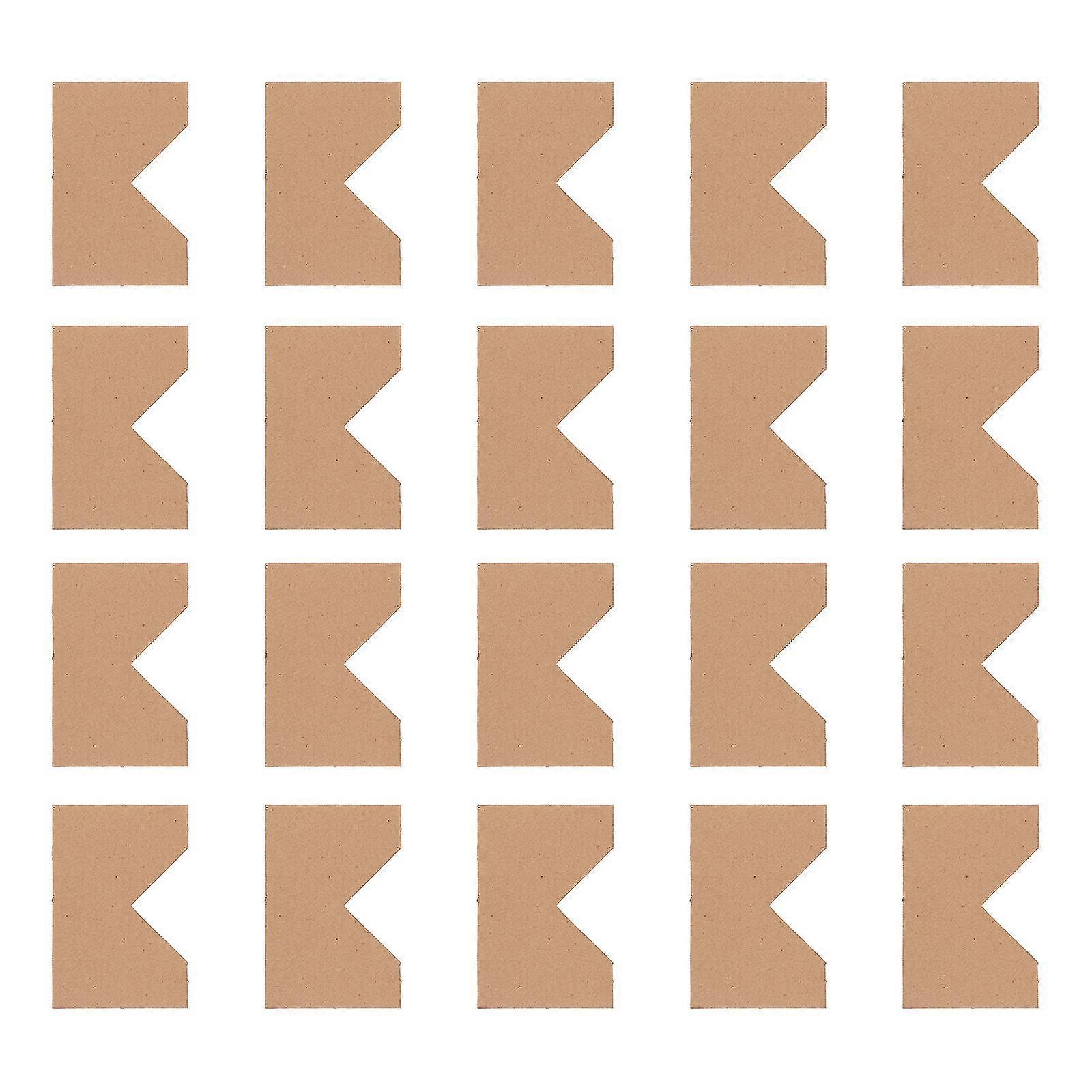 100pcs Cardboard Corner Protector Kraft Paper Photo Frame Corner Protector