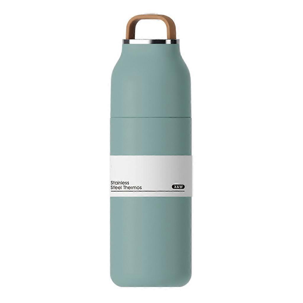 Stainless Steel Thermos Cup Double Layer Vacuum Insulated Bottles for Home Office Traval with Splashing Proof Press Lid Keeping Drink Hot or Cold Mult
