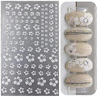 Nagel-Aufkleber Set – 24 Blatt Mit Blumen-Design, Selbstklebend | Für Maniküre & Nail Art Dekoration