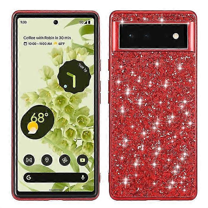 Bling Glitter Case Compatible With Google Pixel 7 Pro/pixel 7, Plating Pc + Soft Tpu Bumper Shockproof Cover