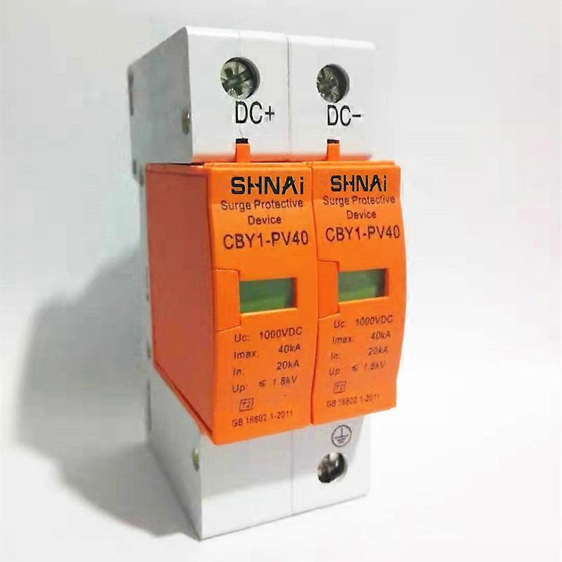 Surge Protective Device SPD DC 500V 800V 1000V 2P DC1000V 20KA~40KA Low-voltage Arrester House din rail 2 Poles Protector