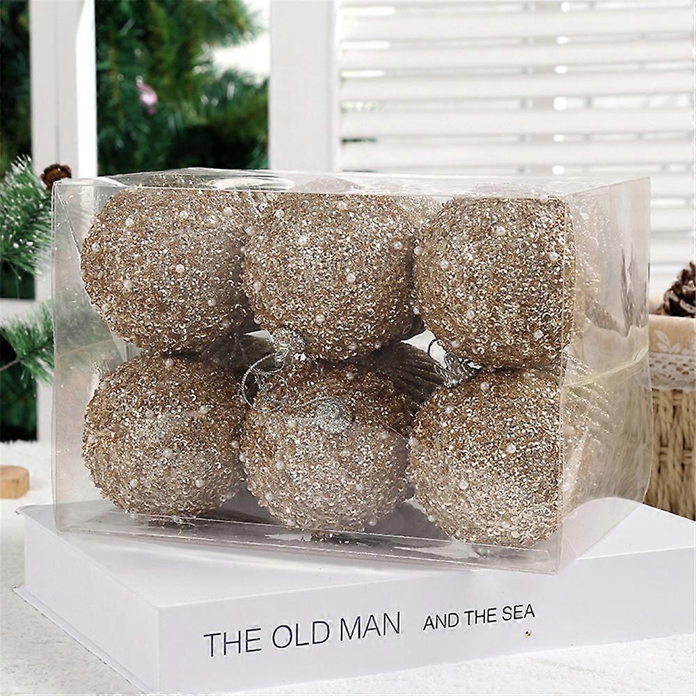 6Pcs/Set Christmas Tree Baubles Xmas Tree Hanging Ornaments Pendants For Christmas Decor