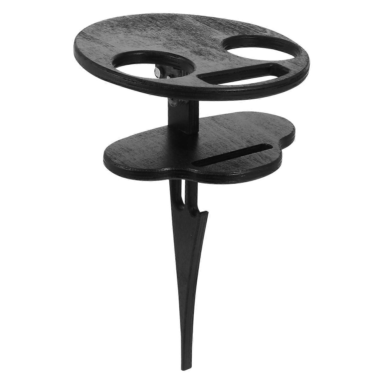 1Pc Outdoor Wine Table Portable Courtyard Round Table Double-layer Small Table