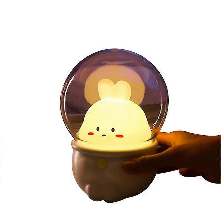 Cat and rabbit night light USB charging mini bedroom 3-speed adjustable