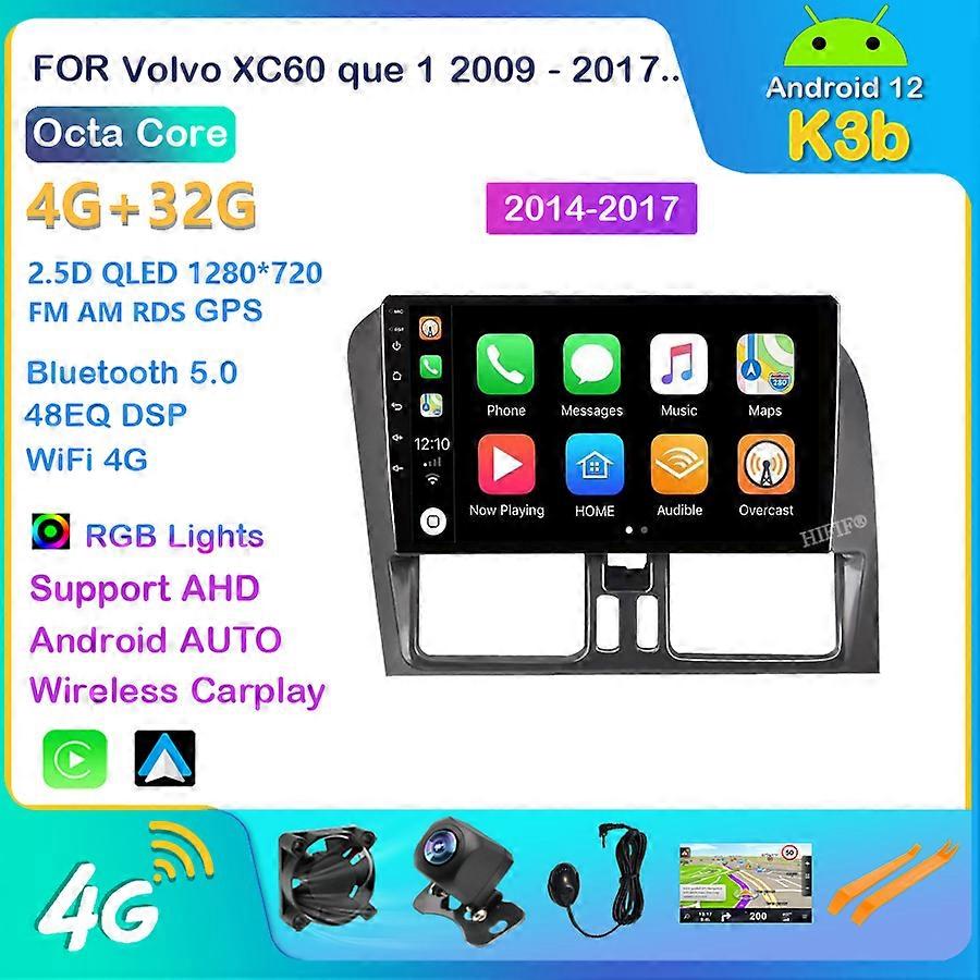 For Volvo XC60 2009 - 2017 Car Radio Android Car Multimedia Player Navigation GPS Android Auto Carplay No 2 Din 2din DVD