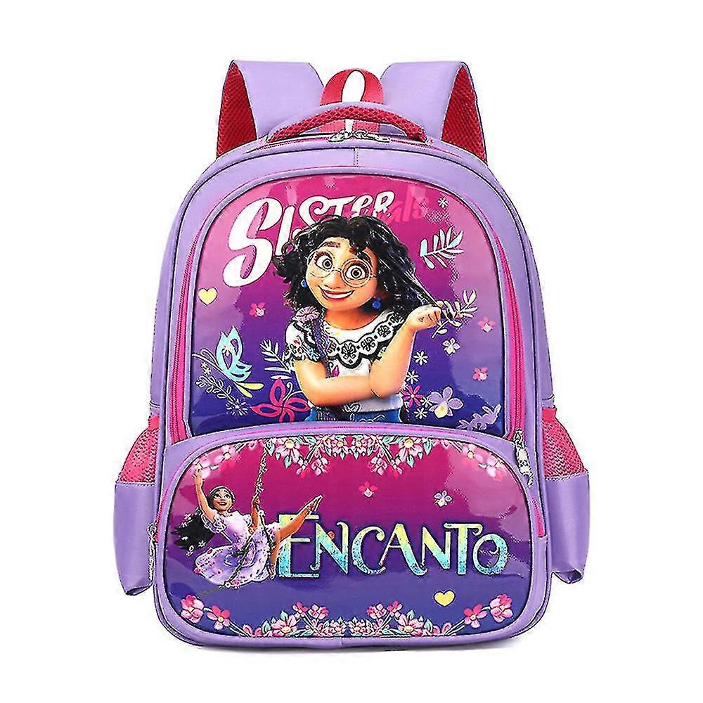 Cartoon Frozen Encanto Sofia Print Large Capacity Backpack Ruck Bag School Bag For Kids Girls