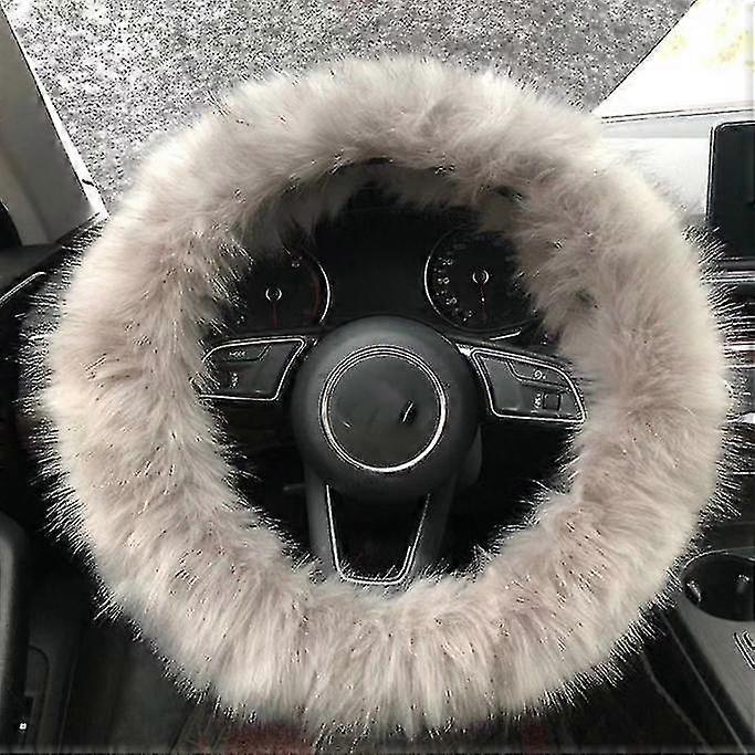 3st Ställ in vintervarmt furry rattskydd