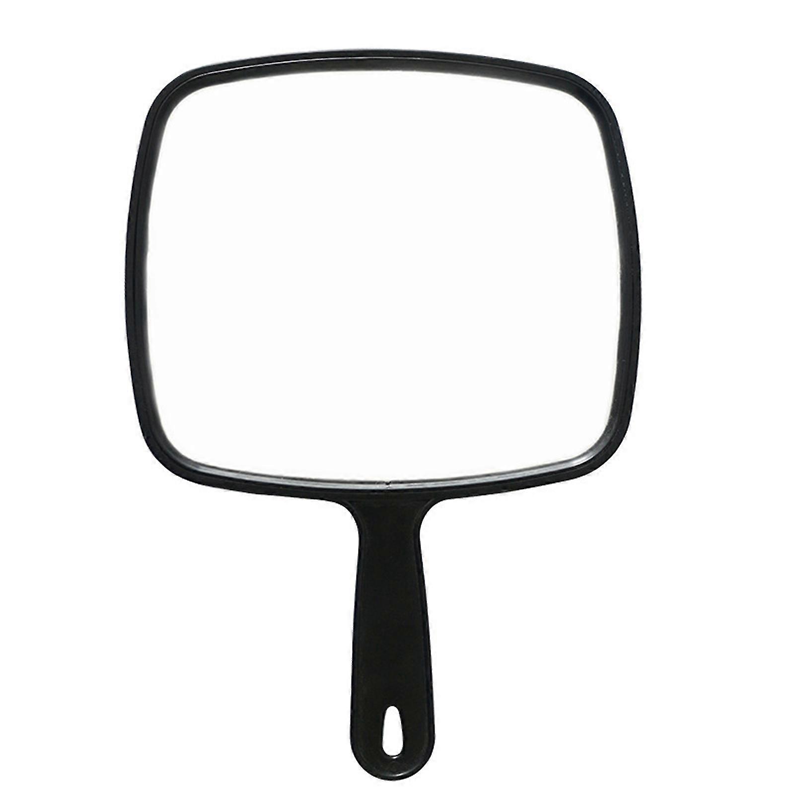 Large Hand Mirror With Handle Portable One-sided Small Cute Plastic Hand Mirror For Shaving With Hole Hanging Design