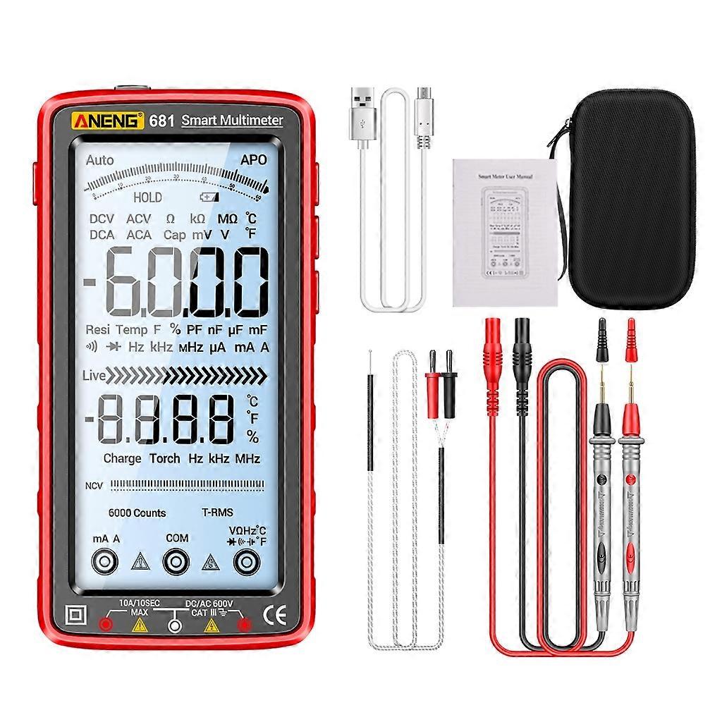 Digital Multimeter Auto Ranging MultiTester Ohmmeter/Voltmeter Frequency Temp