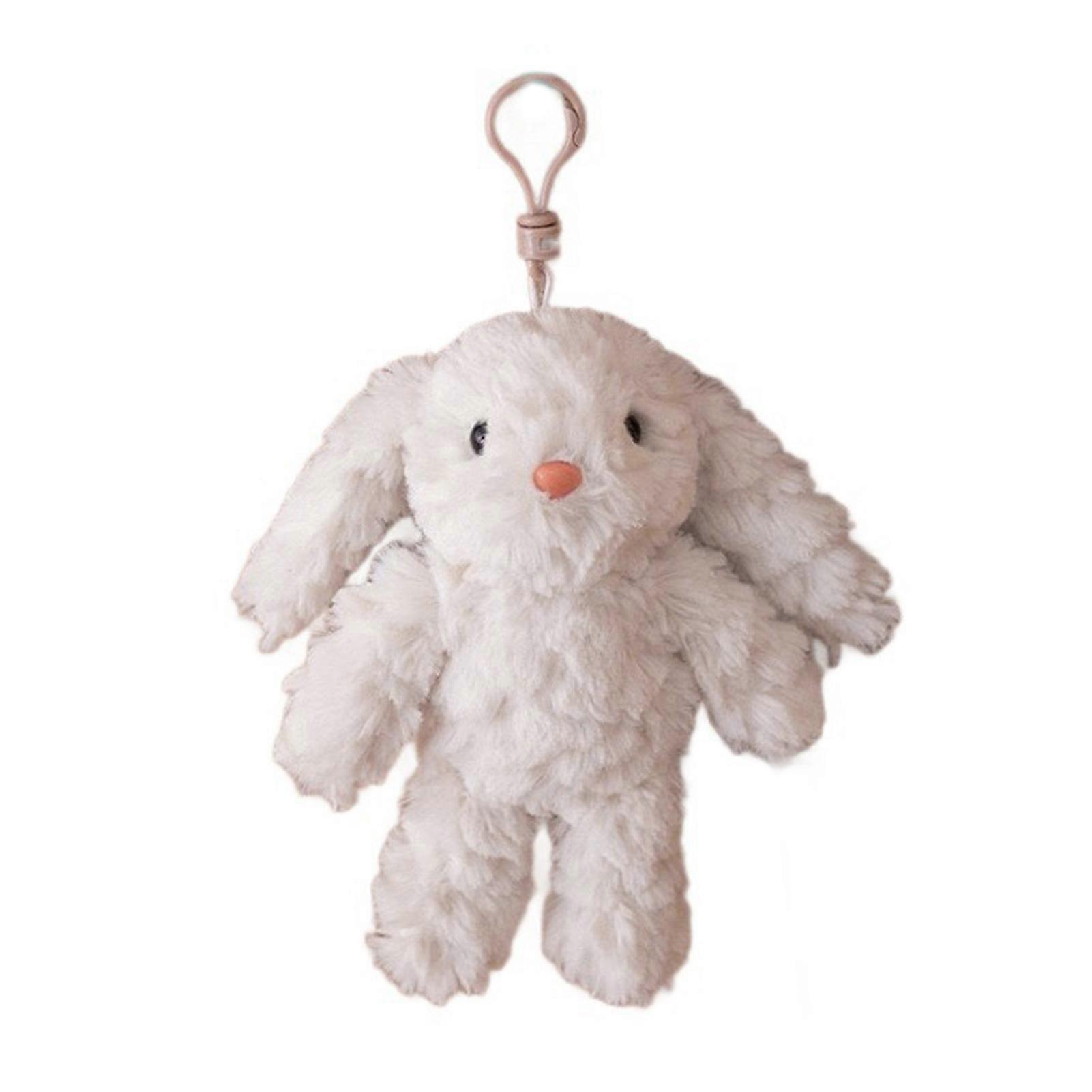 Rabbit Keychain Pendant Stuffed Animals Bag Charm Cute Bunny Keyring for Car Keys Kawaii Plush Gifts for Loved Ones