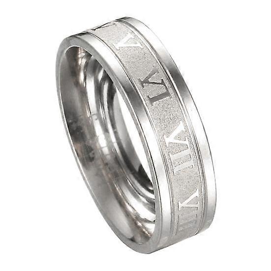 Simple Ring Beautiful Creative Glossy Punk Ring Roman Numerals Ring Punk Ring for Daily Life