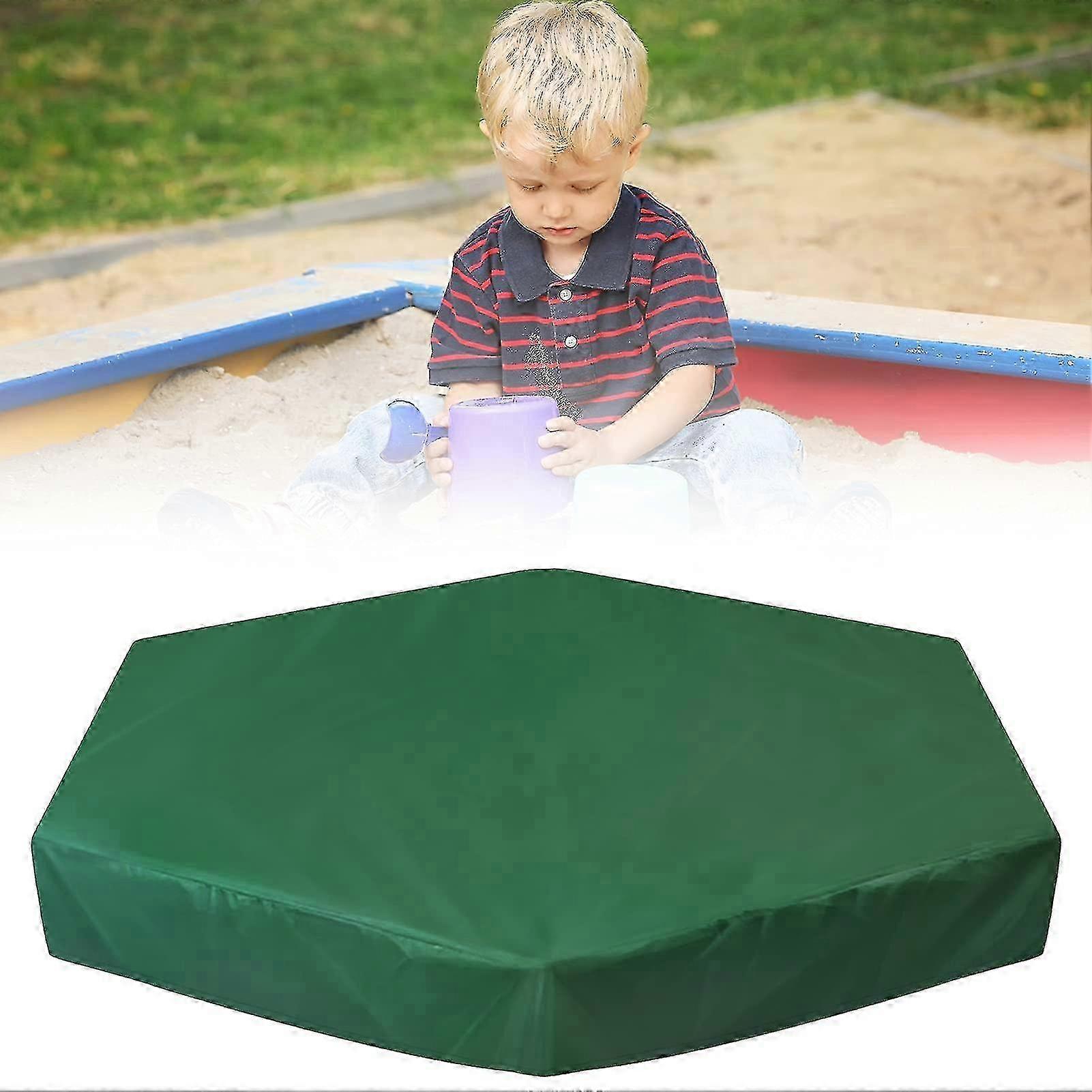 Sandbox Cover With Drawstring Sandpit Cover Oxford Cloth Hexagon Dustproof Waterproof Top Lid For Kid Toy
