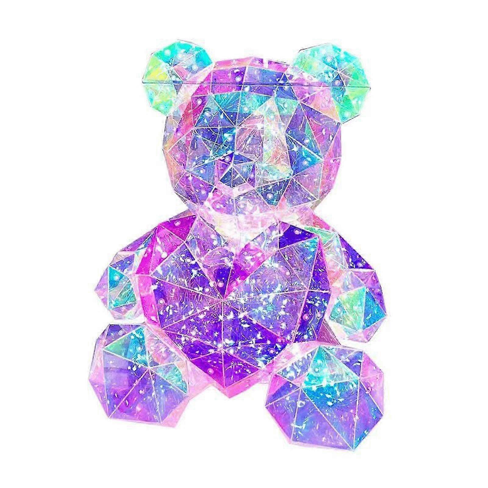 Sparkle Bear LED Teddy Bear Light Lamp,3D Interactive Bear Xmas Forever Gifts