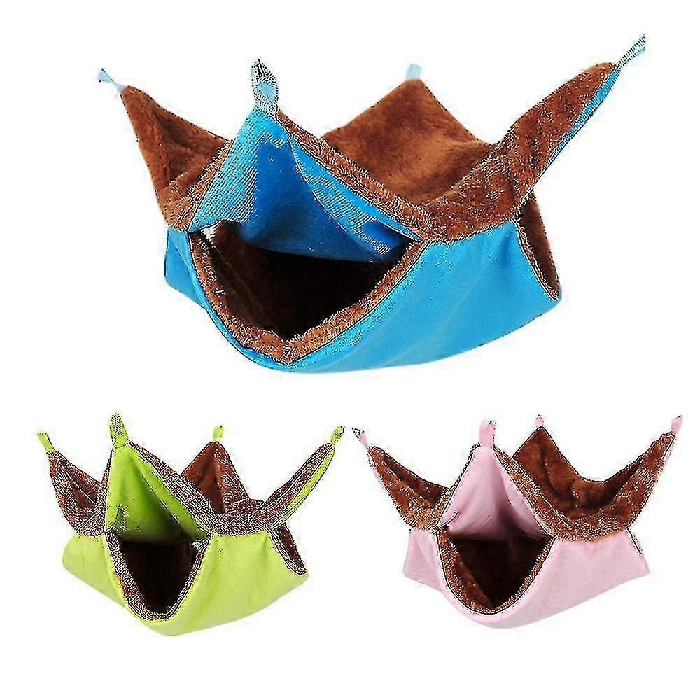 Hammock For Rats Double Thick Plush Warm Bed For Hamster House Nest Sleeping Bag