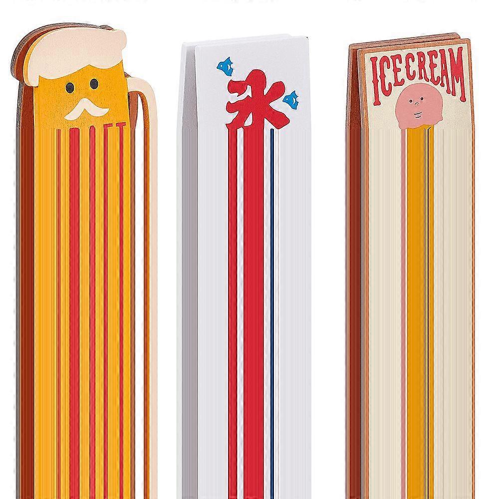 2 Styles Wooden Memo Clip Message Note Photo Stand Holder 3D Rectangle & Beer with Word for Office Desktop Decoration Mixed Color 59~59.5x42~43x19~22m