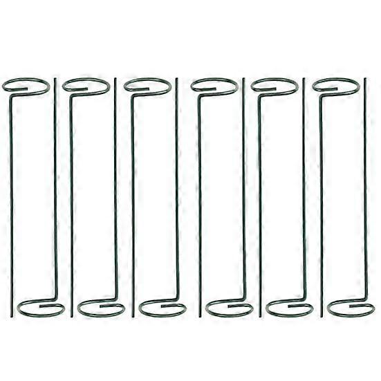 12Pcs Plant Support Stakes Rustproof Corrosion Resistant Easy Install Heavy-Duty Metal Plant Rings