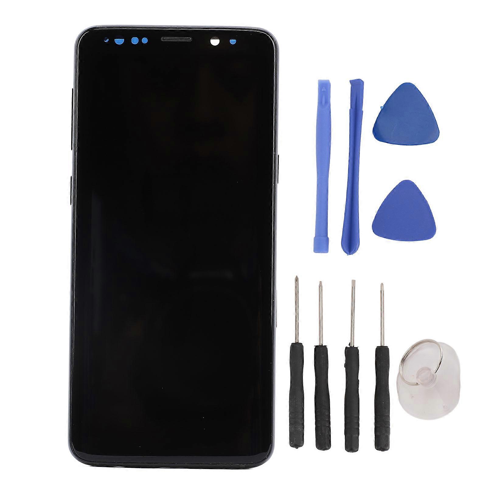 Phone Screen Assembly TFT Touch Digitizer Display Screen Assembly with Frame Repair Tools for Galaxy S9