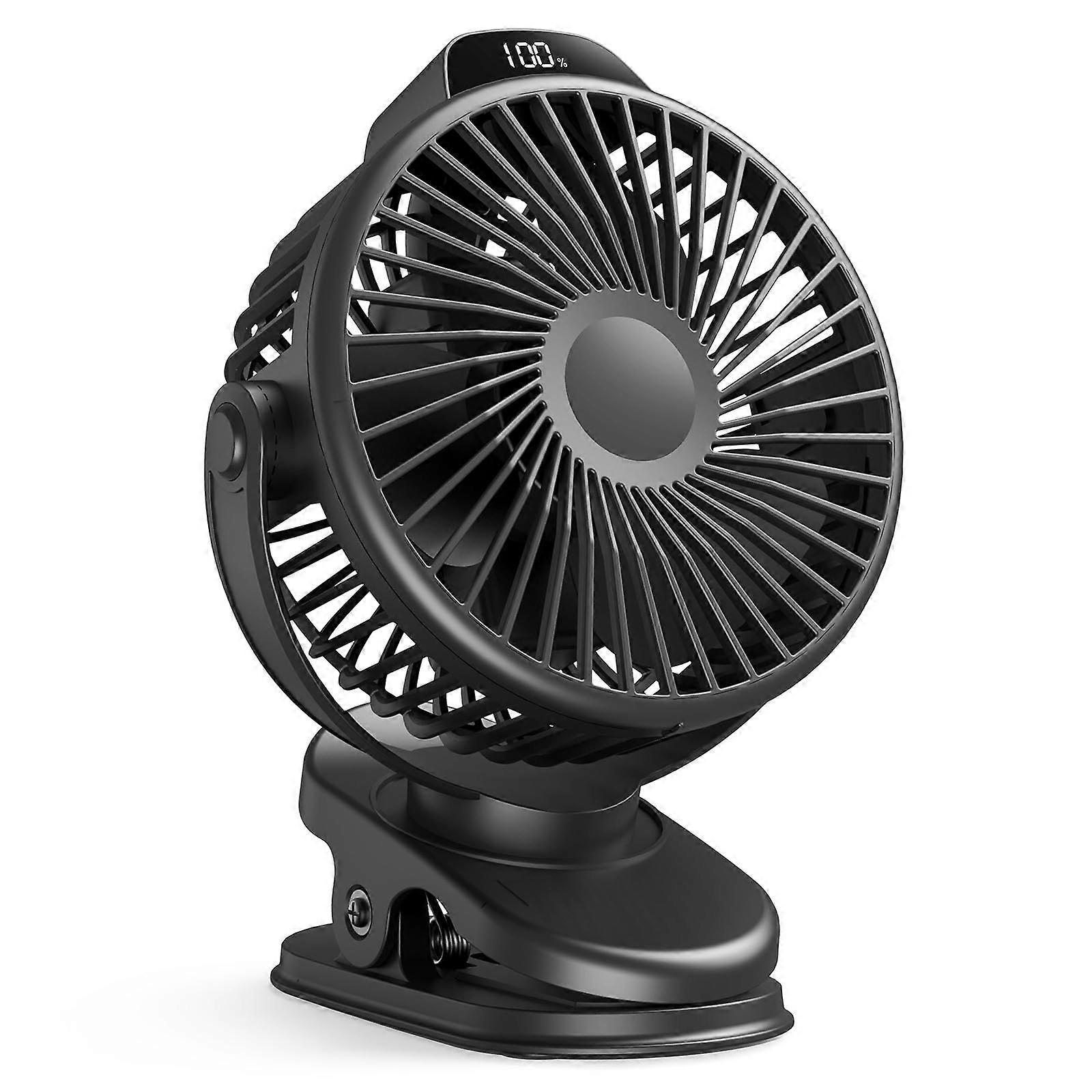 Desk Fan, 3 Speed Rechargeable Mini Fan, 360° Rotate Cooling Fan