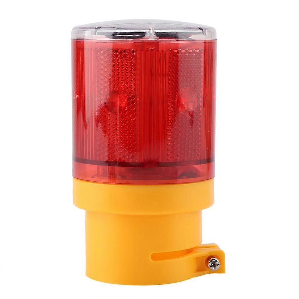 Flashing LED Warning Signal Light Solar Power Emergency Security Alarm Strobe Lamp (Red)