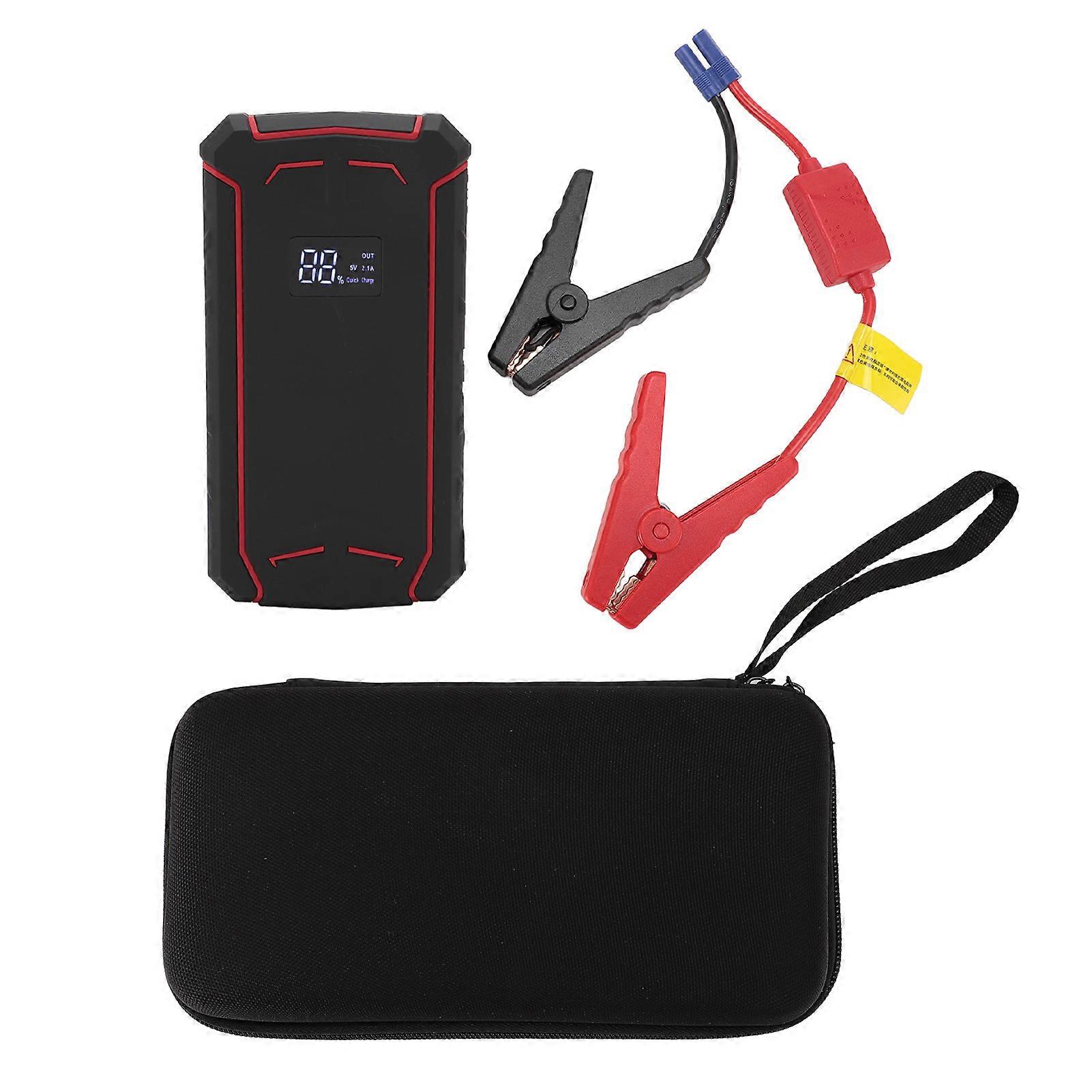 Portable Car Battery Jump Starter 600A 12V Gas 4.0L Diesel 2.5L Dual USB 12000mAh Power Bank Lithium Battery Booster Jump Starter Pack