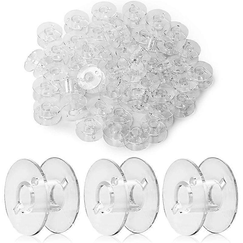 Shibingsheng 10-50Pcs Transparent Sewing Machine Spools Home Plastic Empty Spool Bobbins Sewing Tool Accessories Universal Threads Bobbin