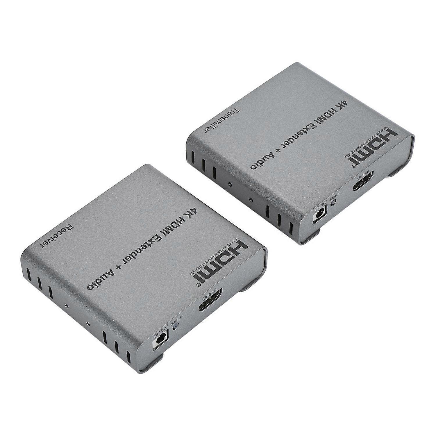 HD Multimedia Interface 2.0 Extender 4K 328ft Over Cat5e Cat6 Cat7 Cable Extender with Loop Out IR C