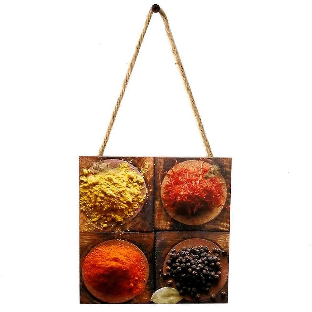 Square Shape Beautiful Pattern Hanging Wall Decoration Ornament Home Kitchen Decor