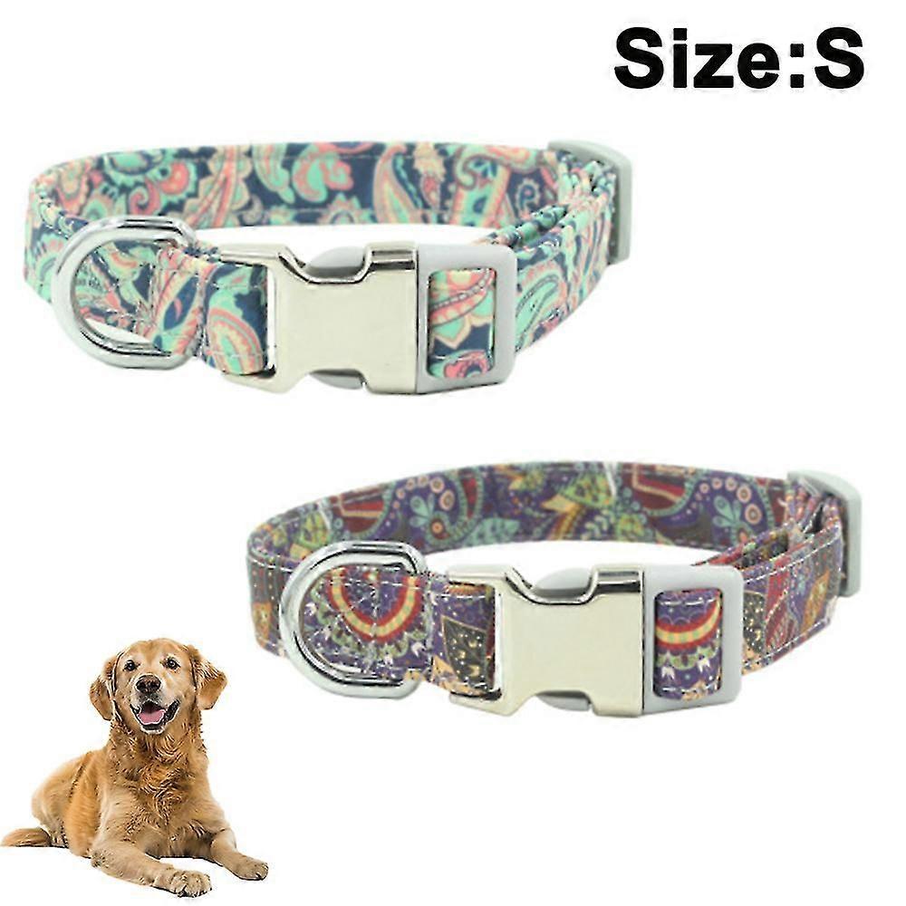 Cat Collar Breakaway Set Of 2 Pcs Tribal Pattern Pet Safety Adjustable Kitten Collar Comfortable Soft Cat Collar-size S 6 + 7