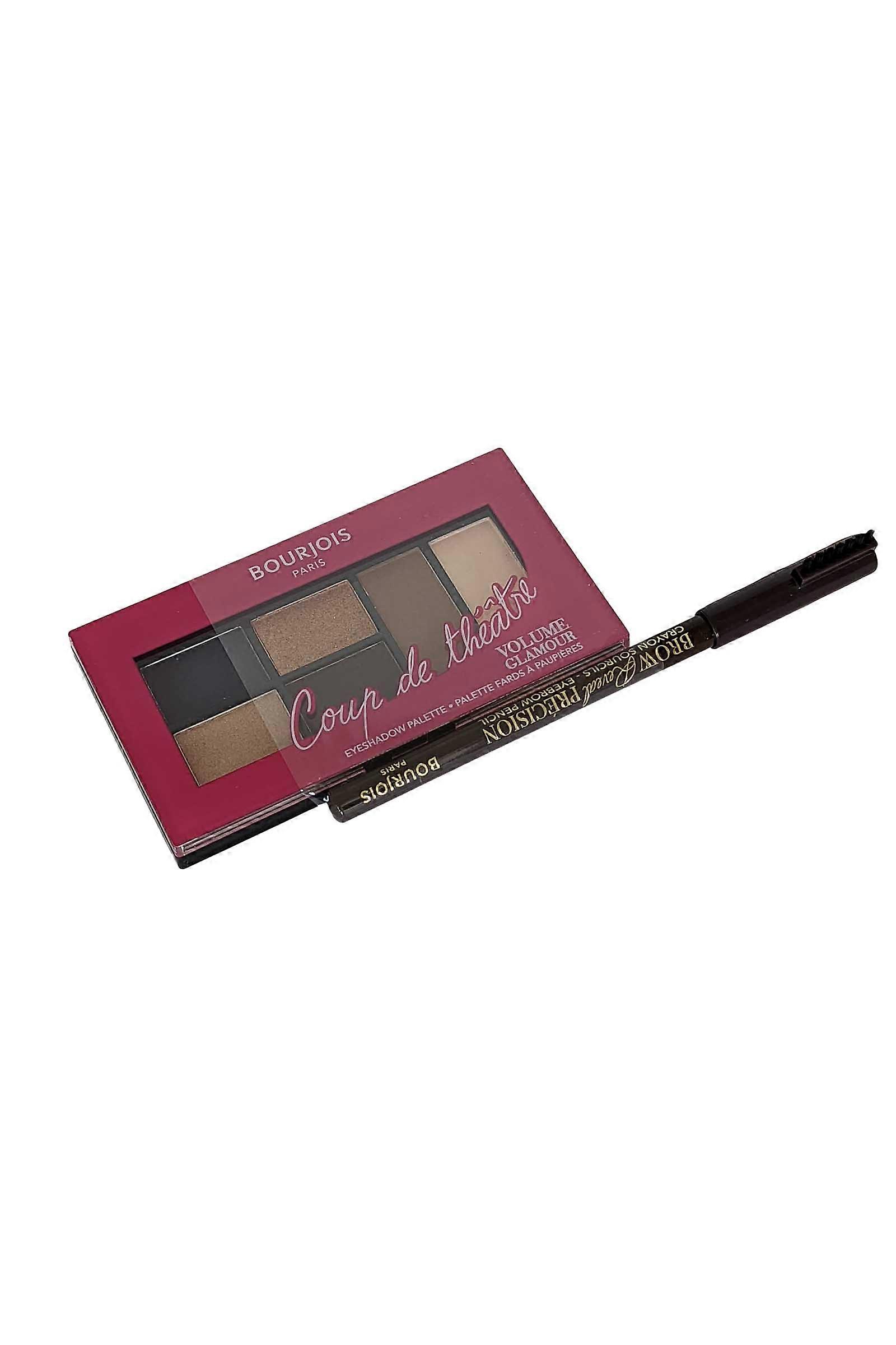 Volume Glamour Bourjois Paris Eyeshadow Palette 6 Shade Cheeky Look #02 plus Eyebrow Penci