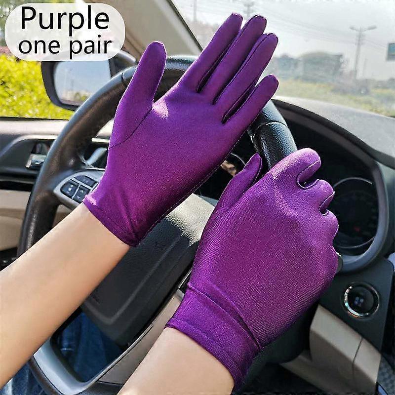 1Pair Accessories Driving Sunscreen Performance Gloves Spandex Thin Stretch Thin High Quality