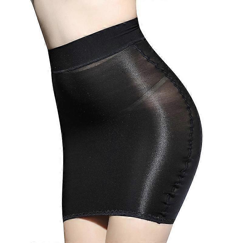 Women's Shiny Glossy Wrap Hips Short Skirts Plus Size Bodycon Pencil High Waist Party Night Club Wear Summer Mini Skirt