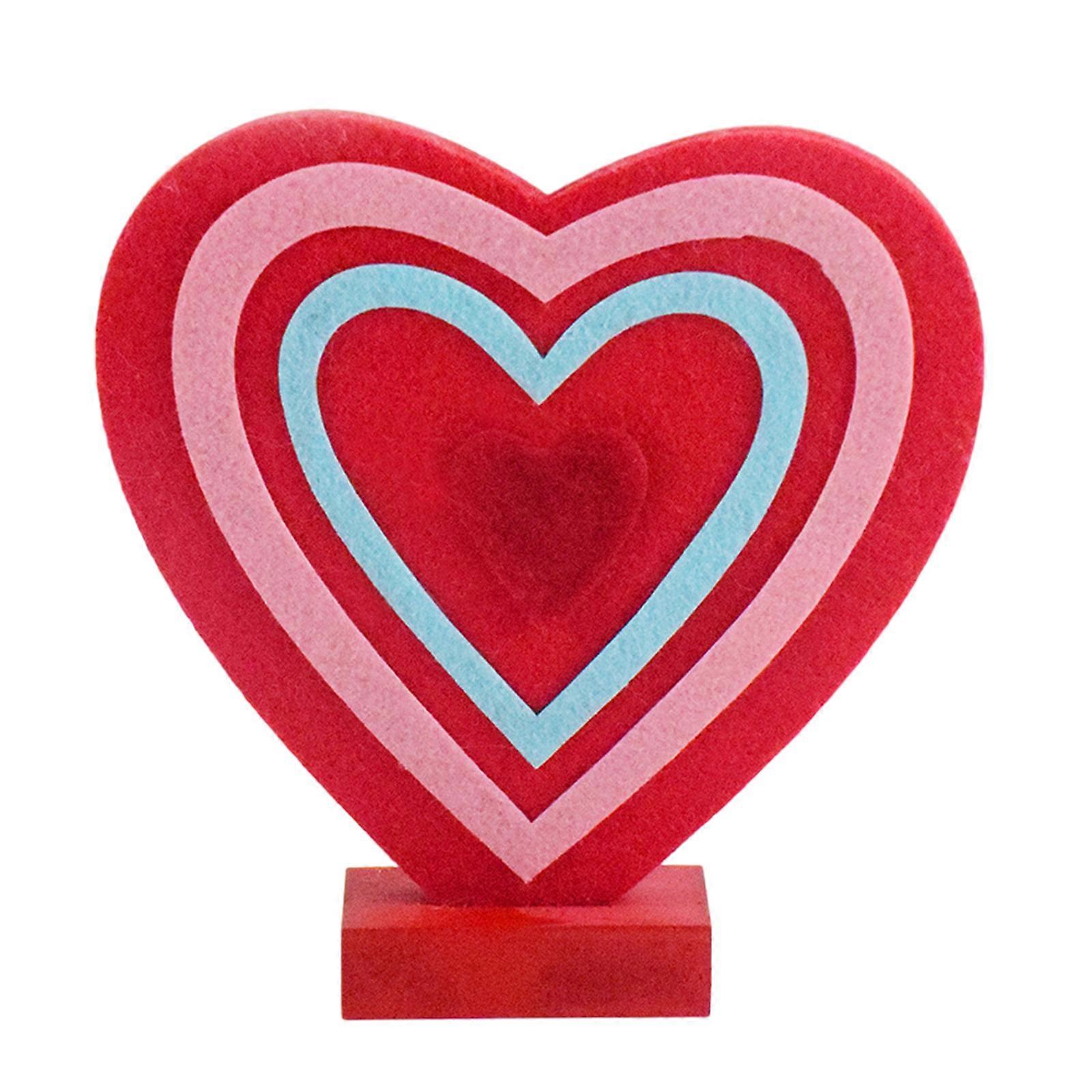 Eye Catching Heart Display Ornament for Valentine's Day and Infusing Elegant Vibes into Any Environment Multicolor