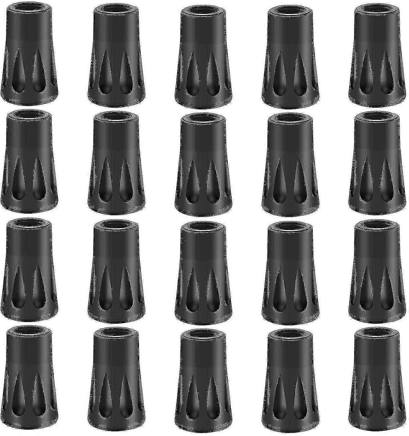20 X Rubber Buffer Set Hiking Poles Rubber Buffer Nordic Walking Pads