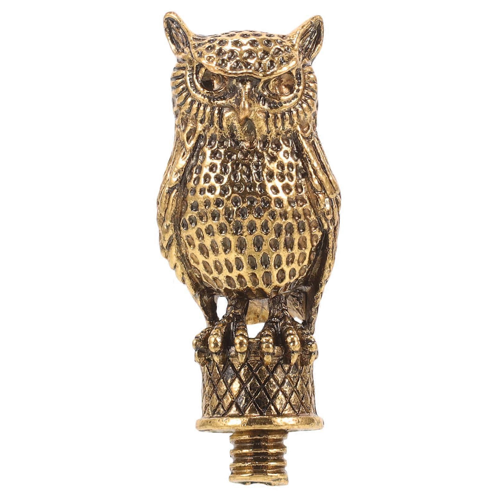 Vintage Metal Owl Wax Seal Stamp Handle for DIY Projects