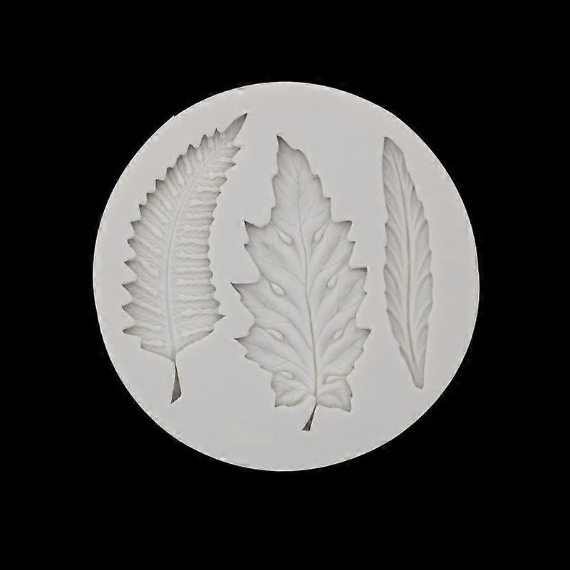DIY Leaf Styling 3 φύλλο σιλικόνης καλούπι κέικ φοντάν σοκολάτας εργαλείο πτώση κόλλα