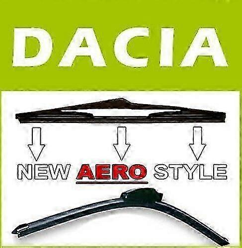 Exquisite 1 AERO FLEXIBLE BACK ICE WIP BROOMS for DACIA DUSTER 2009+