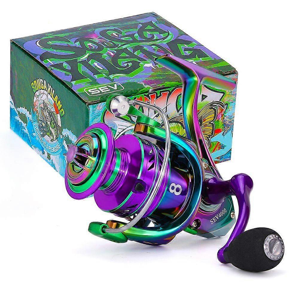 Sougayilang 1000-5000 Spinning Fishing Reel 5.2:1 High Speed Ratios EVA Handle Max Drag 12kg Right/Left Hand for Carp Fishing