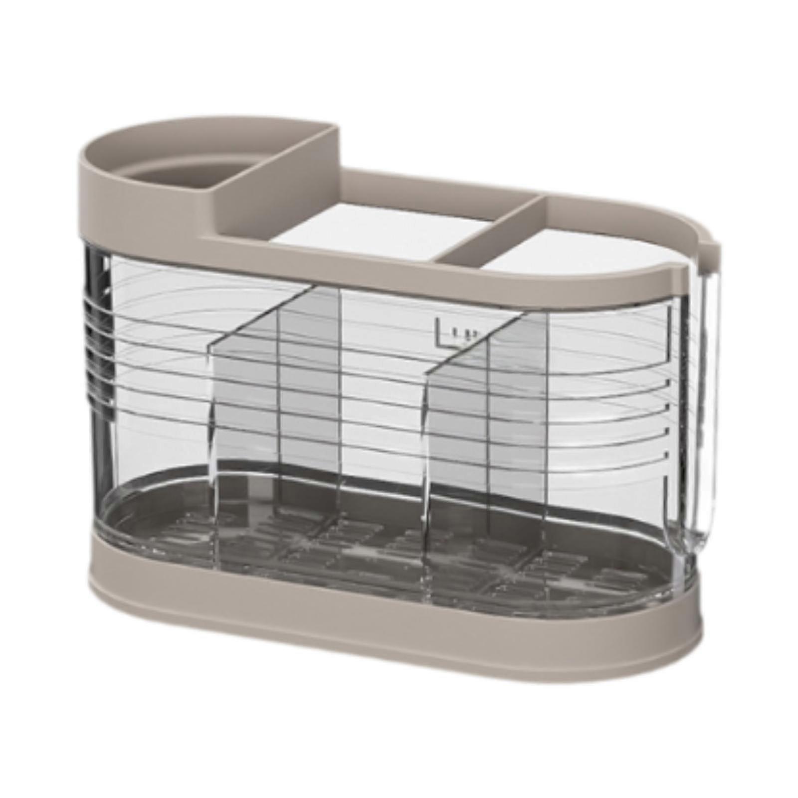 Drying Rack Chopstick Storage Box Divided Compartments Practical Draining