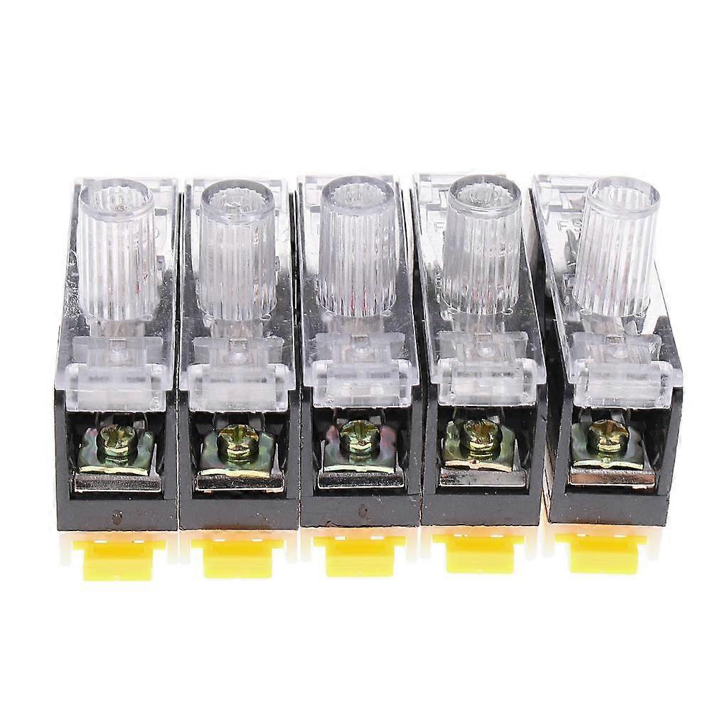 5 Sets Replement FS101 250V 10A Fuse 6mmX30mm with DIN RAIL Fuse Holder