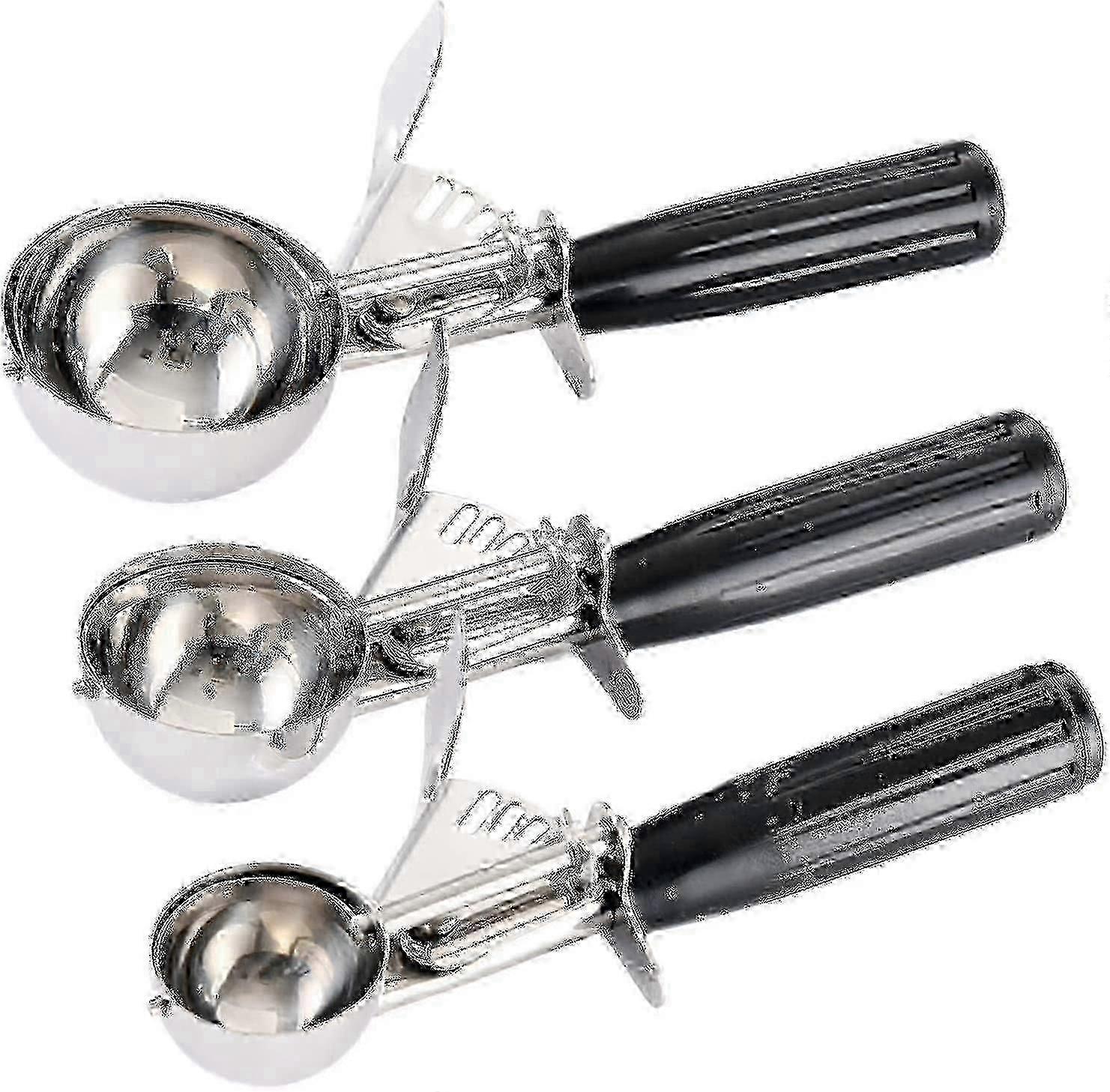 Cookie Scoop, iskrem scoop, cookie deig scoop med trigger lever og komfort grep håndtak, rustfritt stål