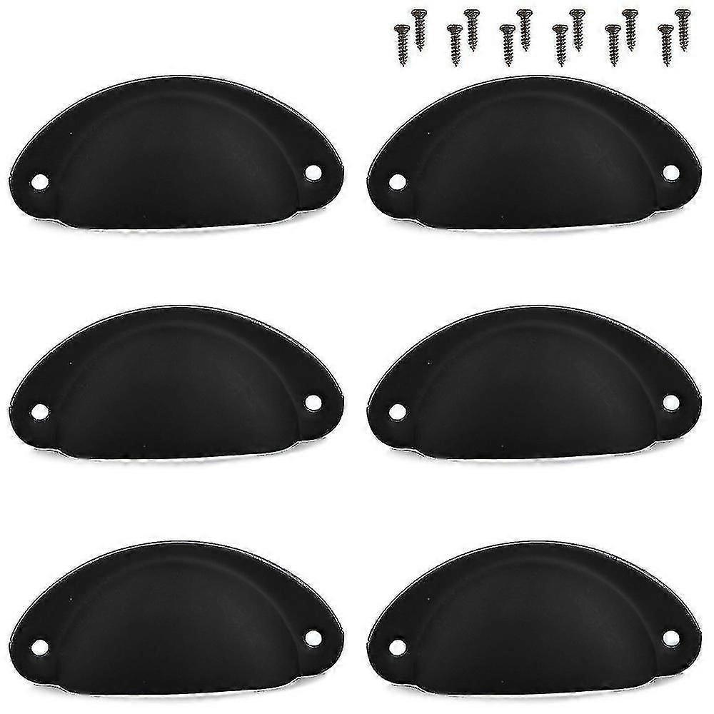 12pcs Cup Handles Shell Pull Kitchen Cupboard Cabinet Door Furniture Drawer Knobs