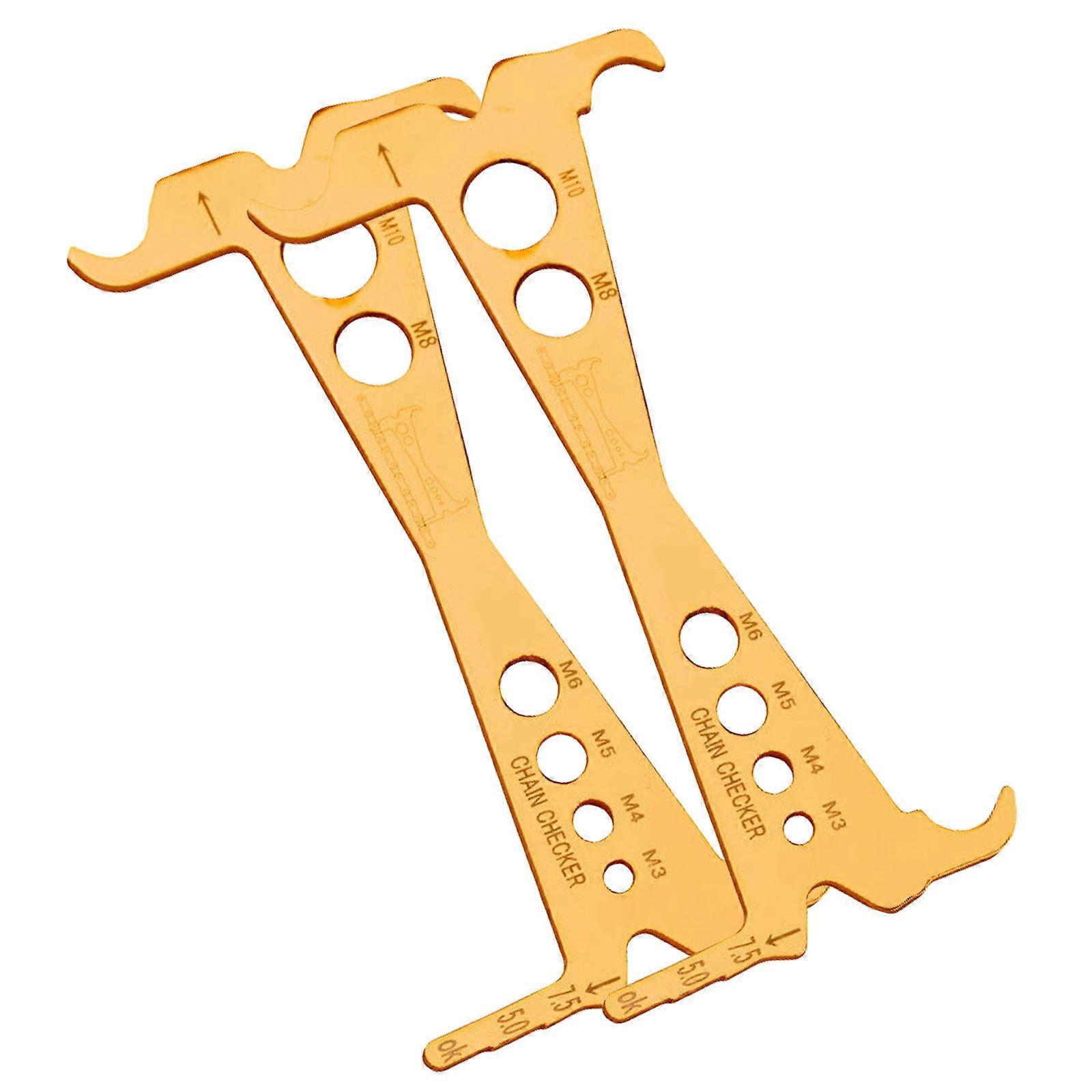 1/2pcs Road Bike Chain Tool Measure Ruler Bicycles Chain Wear Indicators Checker Bicycles Chain Gauge Measurement Ruler